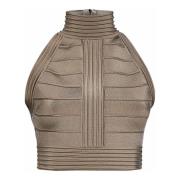 Tops Balmain , Beige , Dames