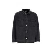 Winston Shirt Jacket Zwart Streetwear Obey , Black , Heren