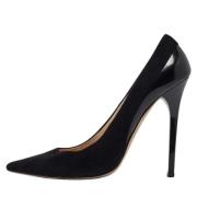 Pre-owned Leather heels Jimmy Choo Pre-owned , Black , Dames