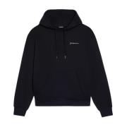 Geborduurde Sweater Zwarte Hoodie Jacquemus , Black , Dames