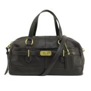 Pre-owned Leather handbags Coach Pre-owned , Black , Dames