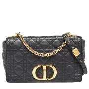 Pre-owned Leather dior-bags Dior Vintage , Black , Dames