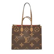 Pre-owned Canvas totes Louis Vuitton Vintage , Brown , Dames