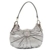 Pre-owned Leather handbags Yves Saint Laurent Vintage , Gray , Dames