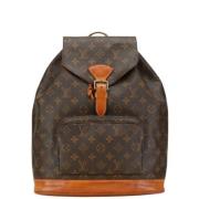 Pre-owned Canvas backpacks Louis Vuitton Vintage , Brown , Dames