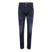 Blauwe Stretch Denim Jeans Aw24 Dsquared2 , Blue , Heren