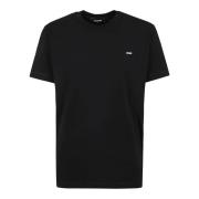 Zwarte Crew-neck T-shirt Regular Fit Dsquared2 , Black , Heren