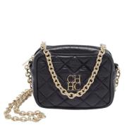 Pre-owned Leather shoulder-bags Carolina Herrera Pre-owned , Black , D...