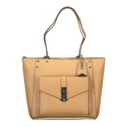 Bruine Dual-Compartment Handtas voor Vrouwen Guess , Brown , Dames