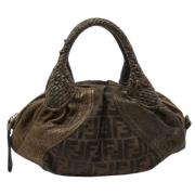 Pre-owned Fabric handbags Fendi Vintage , Gray , Dames