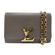 Pre-owned Leather louis-vuitton-bags Louis Vuitton Vintage , Gray , Da...