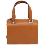 Pre-owned Leather handbags Salvatore Ferragamo Pre-owned , Brown , Dam...