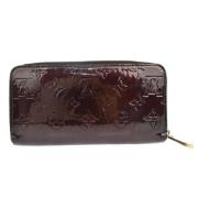 Pre-owned Leather wallets Louis Vuitton Vintage , Red , Dames