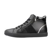 Bloemen Sneakers Geox , Black , Dames