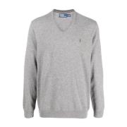 Grijze Wol Sweater Aw23 Ralph Lauren , Gray , Heren