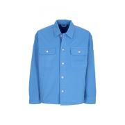 Division Shirt Jacket French Blue Obey , Blue , Heren
