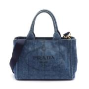 Pre-owned Denim prada-bags Prada Vintage , Blue , Dames