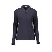 Blauw Katoenen Poloshirt met Borduursel U.s. Polo Assn. , Blue , Heren