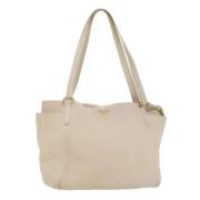 Pre-owned Leather prada-bags Prada Vintage , Beige , Dames