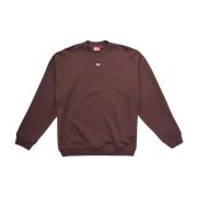 Chocolade S-Boxt-D Sweatshirt Diesel , Red , Heren