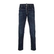 Donkerblauwe Broek Noos Dsquared2 , Blue , Heren