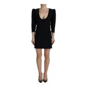 Zwarte Sheath Jurk met Lange Mouwen Dsquared2 , Black , Dames