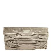 Pre-owned Leather clutches Michael Kors Pre-owned , Gray , Dames