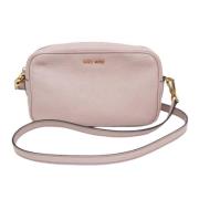 Pre-owned Leather shoulder-bags Miu Miu Pre-owned , Pink , Dames