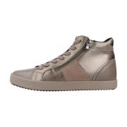 Bloemen Sneakers voor Vrouwen Geox , Brown , Dames