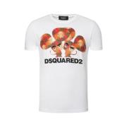 Witte Cool Fit T-shirt Dsquared2 , White , Heren