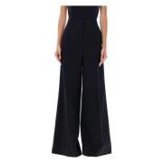 Zwarte Flared Broek Hoge Taille Wijde Pijpen Stella McCartney , Black ...