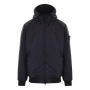 Blauwe Winterjassen Stone Island , Blue , Heren