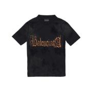 T-Shirts Balenciaga , Black , Dames