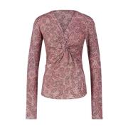 Abstracte Knoopdetail Langarmshirt Isabel Marant , Multicolor , Dames