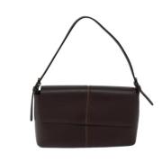 Pre-owned Leather handbags Burberry Vintage , Brown , Dames