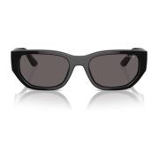 Rechthoekige Zonnebril Zwart Rook Vogue , Black , Unisex