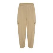 Relaxed Fit Pinetree Broek InWear , Beige , Dames