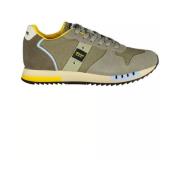 Blauer Green Polyester Sneaker Blauer , Green , Heren