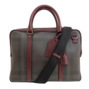 Pre-owned Canvas handbags Burberry Vintage , Brown , Dames