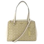 Pre-owned Canvas shoulder-bags Coach Pre-owned , Beige , Dames