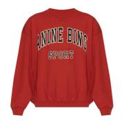 Logo Sweatshirt Anine Bing , Red , Dames