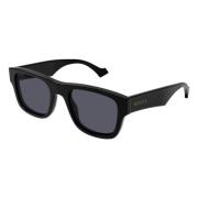 Zwart/Grijs Zonnebril Gucci , Black , Heren