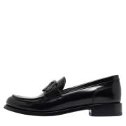 Pre-owned Leather flats René Caovilla Pre-owned , Black , Dames