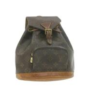 Pre-owned Canvas backpacks Louis Vuitton Vintage , Brown , Dames