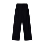 Gestreepte Wijde Broek Alix The Label , Black , Dames