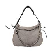 Pre-owned Leather shoulder-bags Jimmy Choo Pre-owned , Gray , Dames