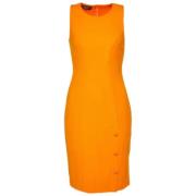 Pre-owned Fabric dresses Versace Pre-owned , Orange , Dames