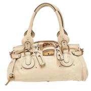 Pre-owned Leather handbags Chloé Pre-owned , Beige , Dames