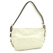 Pre-owned Leather shoulder-bags Coach Pre-owned , Beige , Dames