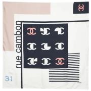 Pre-owned Silk scarves Chanel Vintage , Multicolor , Dames